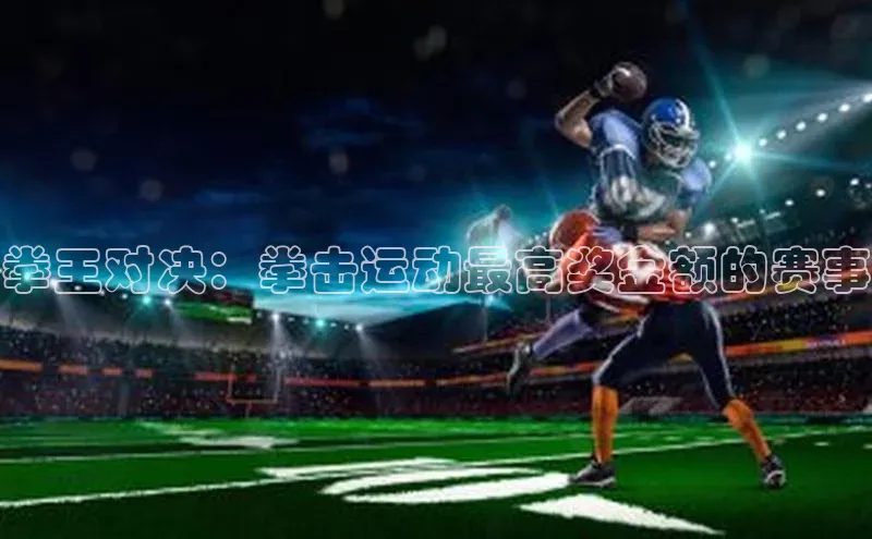 拳王对决：拳击运动最高奖金额的赛事